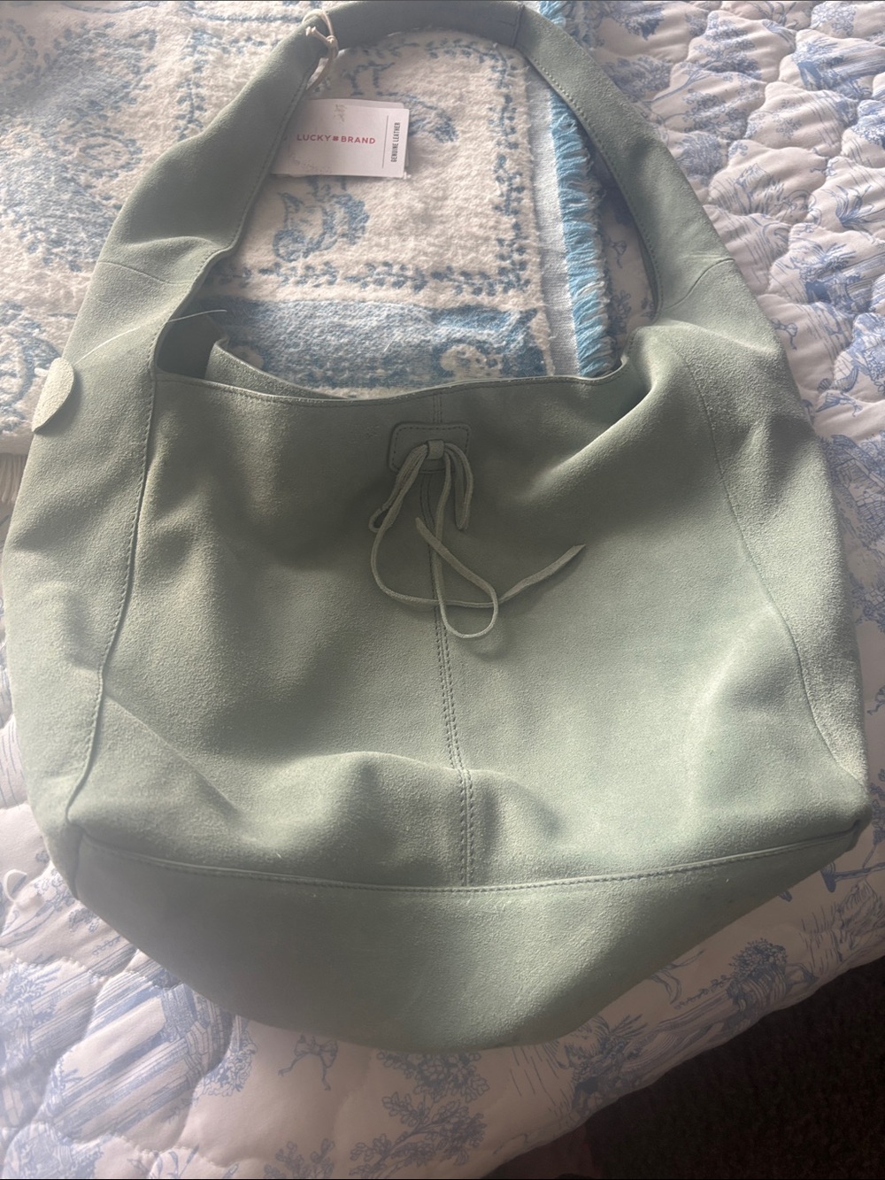 Lucky Brand Dusty Sage Hobo Shoulder Bag